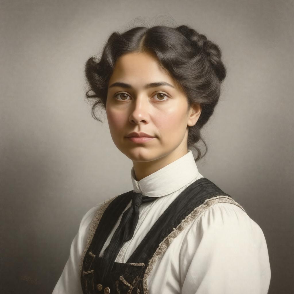 Click to view larger image AI-created image of Clara Anderson Sandburg