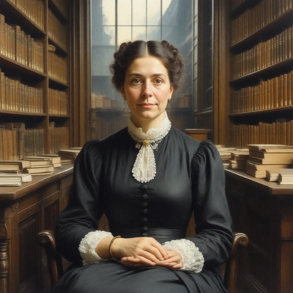 AI-created image of Clara Ann Pater