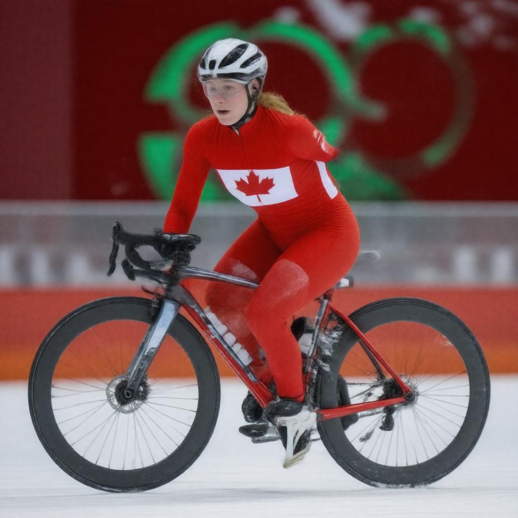 AI-created image of Clara Hughes