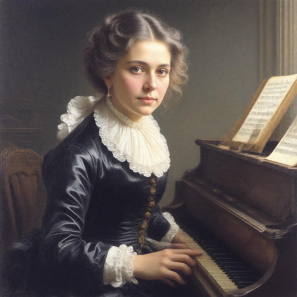 AI-created image of Clara Schumann