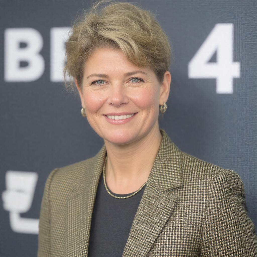 AI-created image of Clare Balding