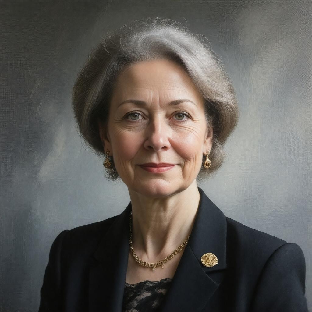 Click to view larger image AI-created image of Clare Milne