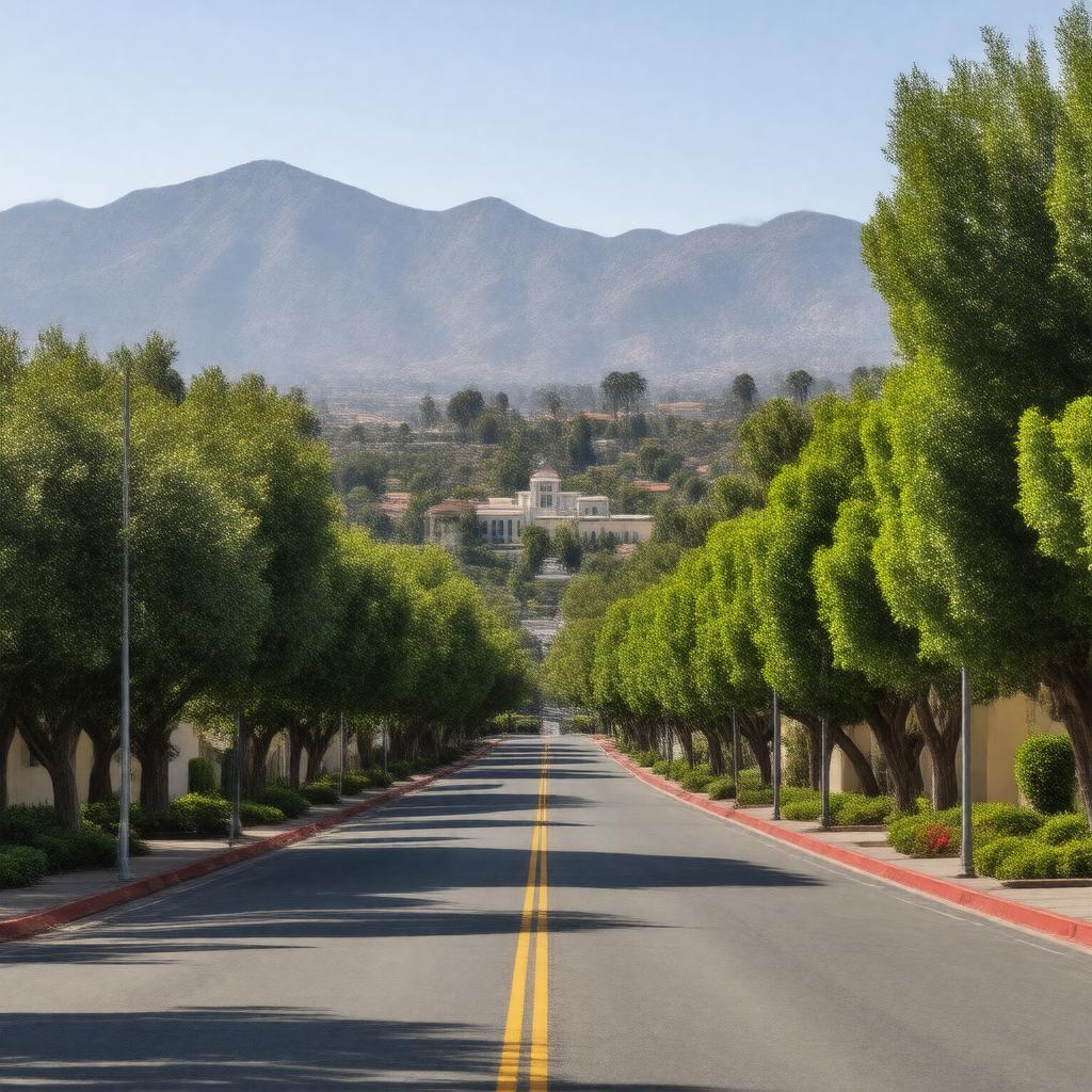 AI-created image of Claremont, California