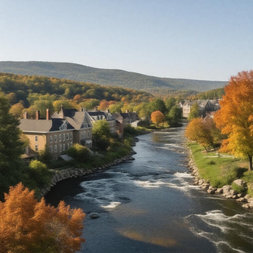 AI-created image of Claremont, New Hampshire