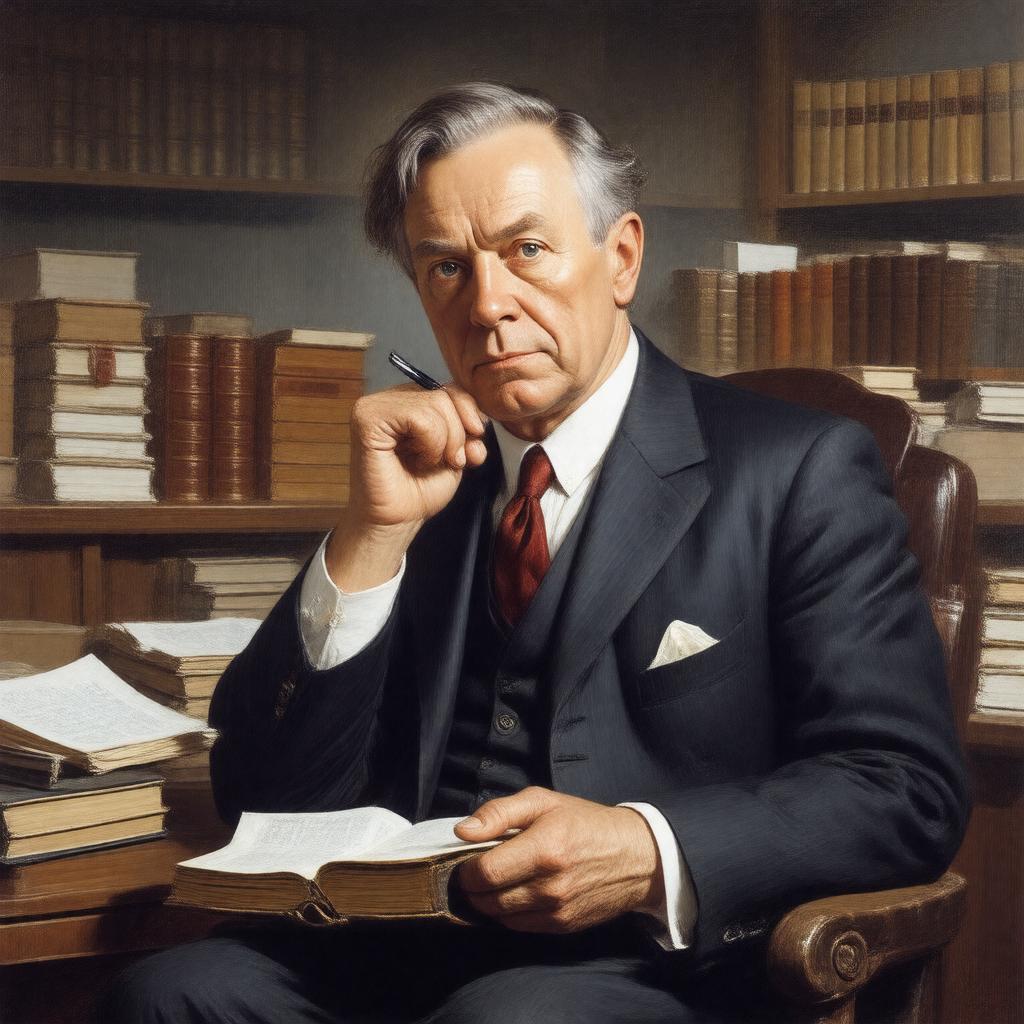 AI-created image of Clarence Darrow