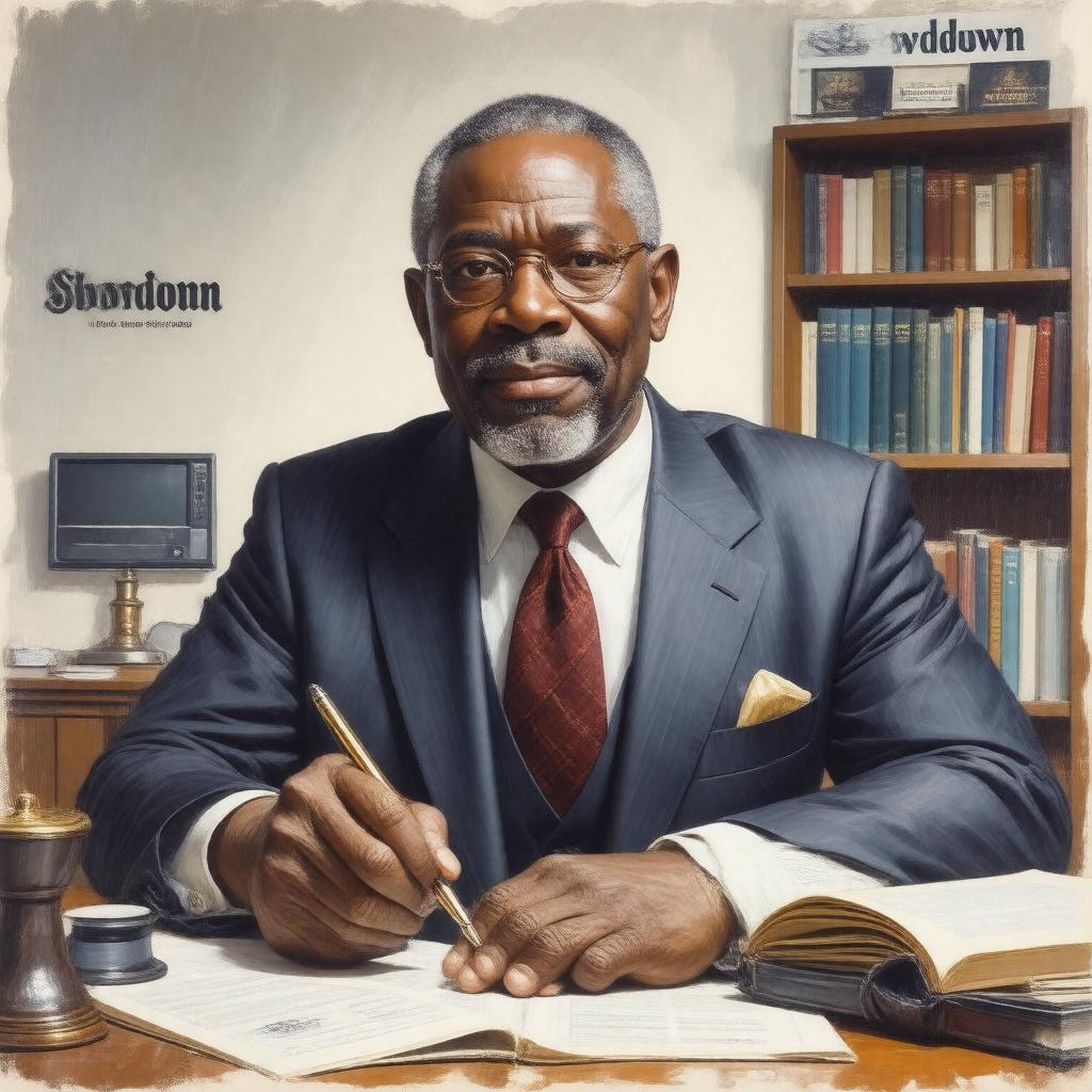 AI-created image of Clarence Page