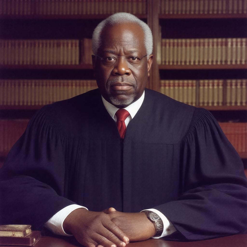 AI-created image of Clarence Thomas