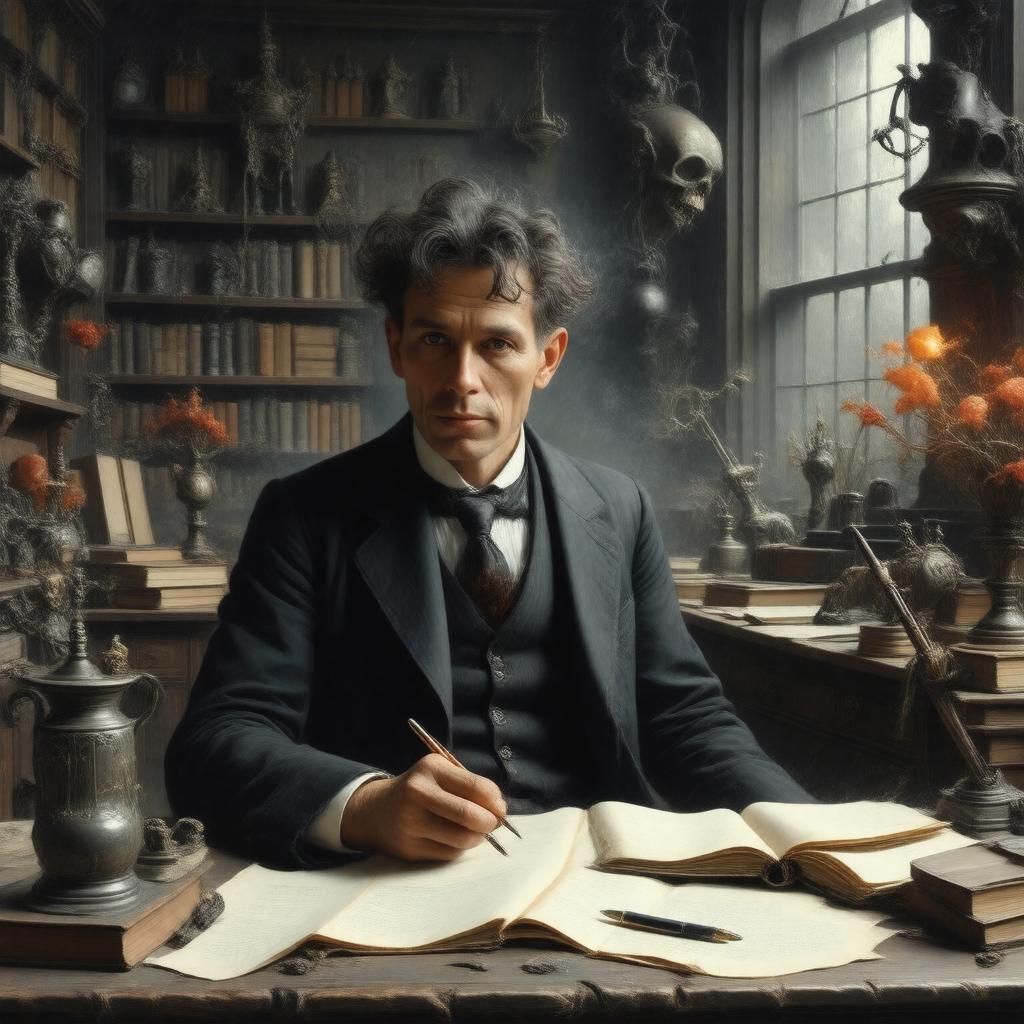 AI-created image of Clark Ashton Smith