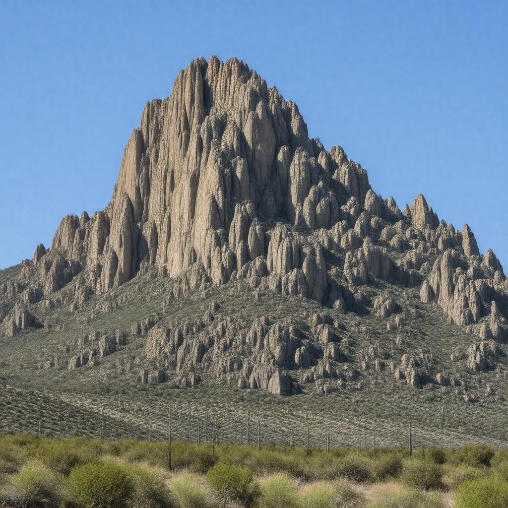 AI-created image of Clark Mountain