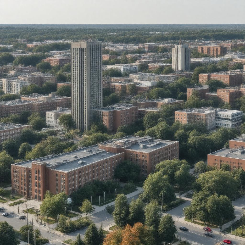 AI-created image of Clark University (US)