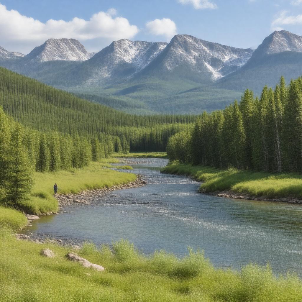 AI-created image of Clarks Fork Ranger District