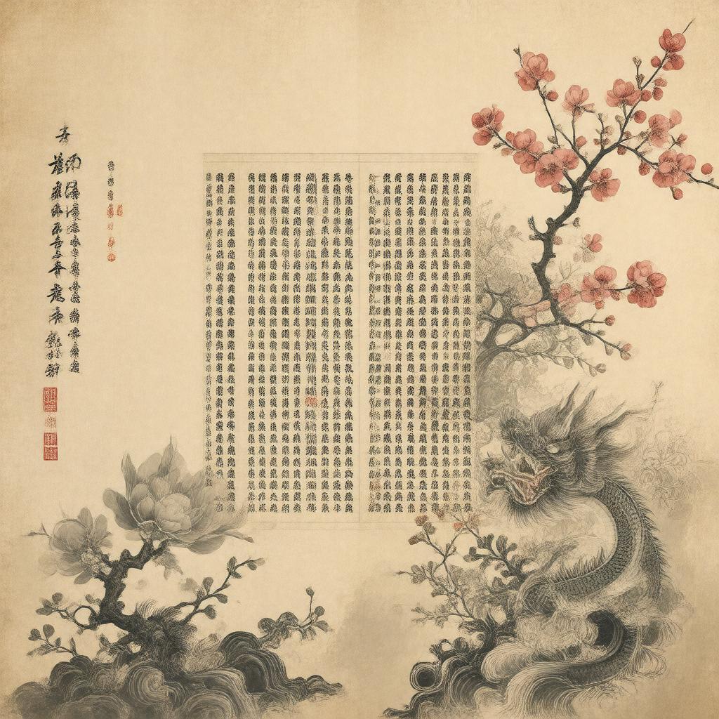 AI-created image of Classical Chinese