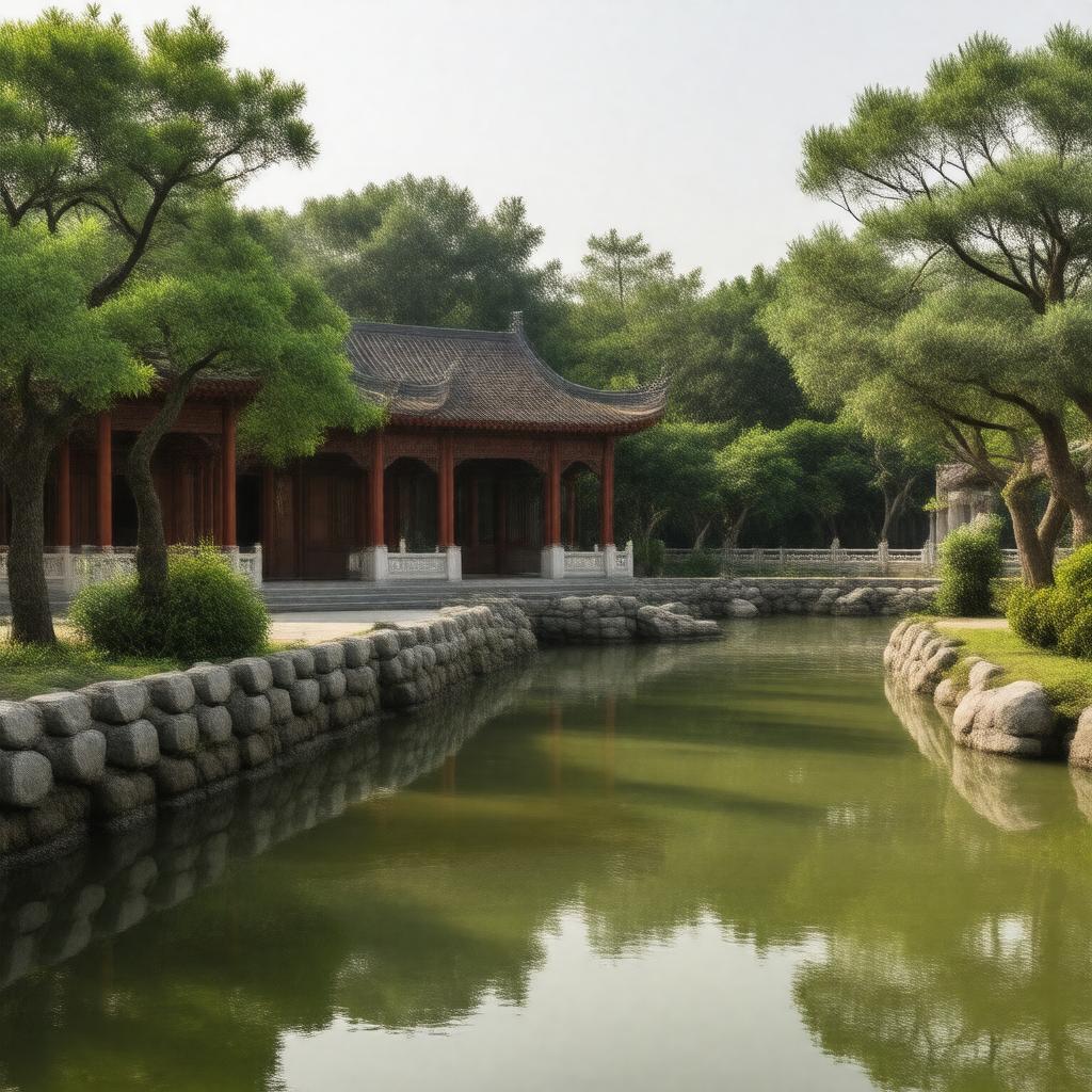 AI-created image of Classical Gardens of Suzhou