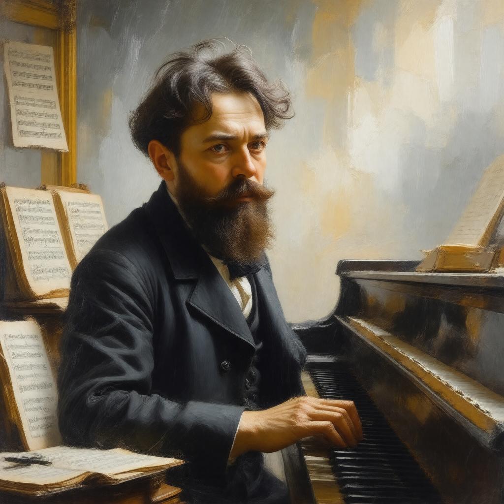 AI-created image of Claude Debussy