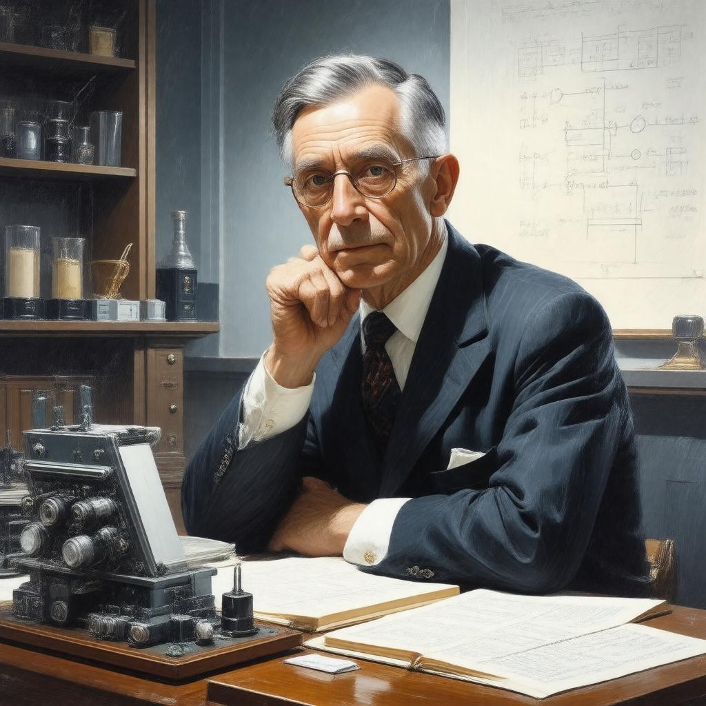 AI-created image of Claude E. Shannon