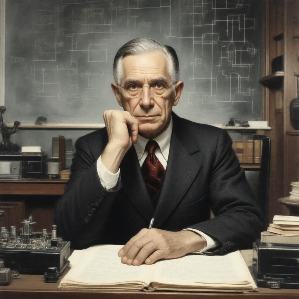 AI-created image of Claude Elwood Shannon