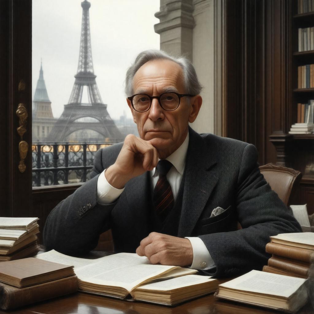 AI-created image of Claude Lévi-Strauss