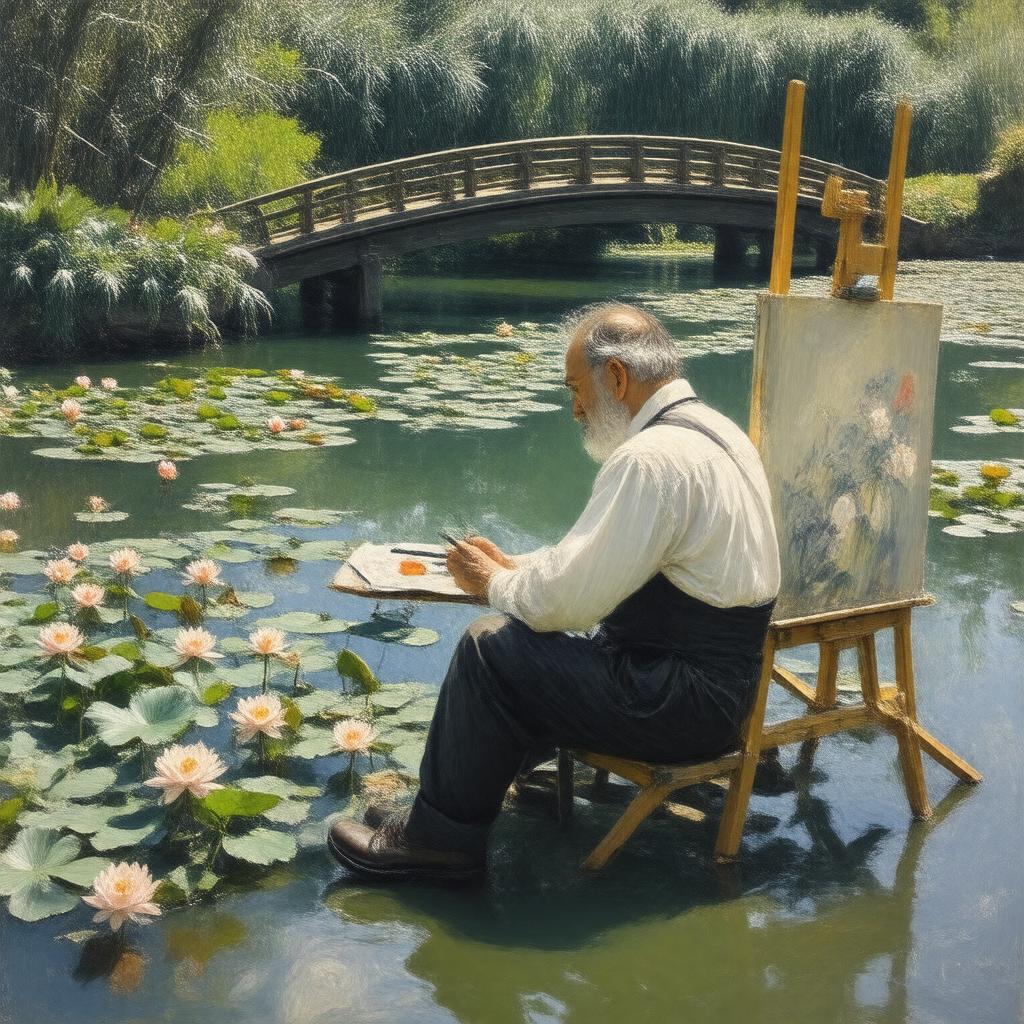 AI-created image of Claude Monet