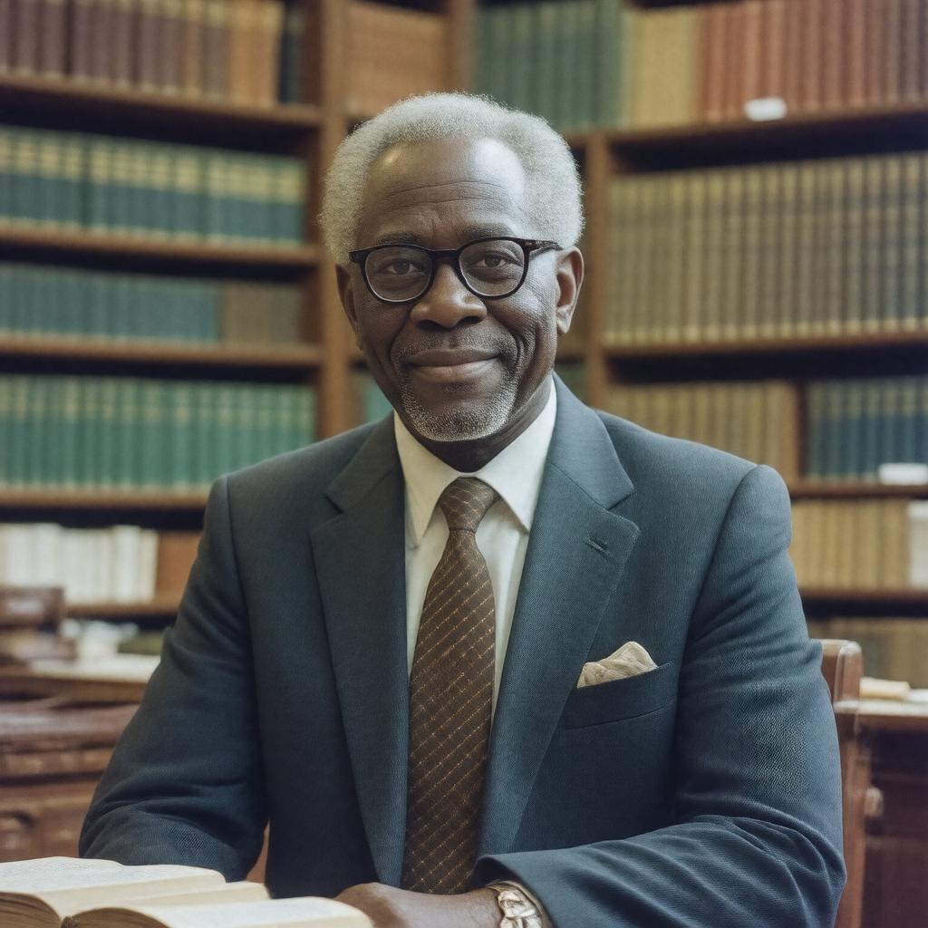 AI-created image of Clayborne Carson