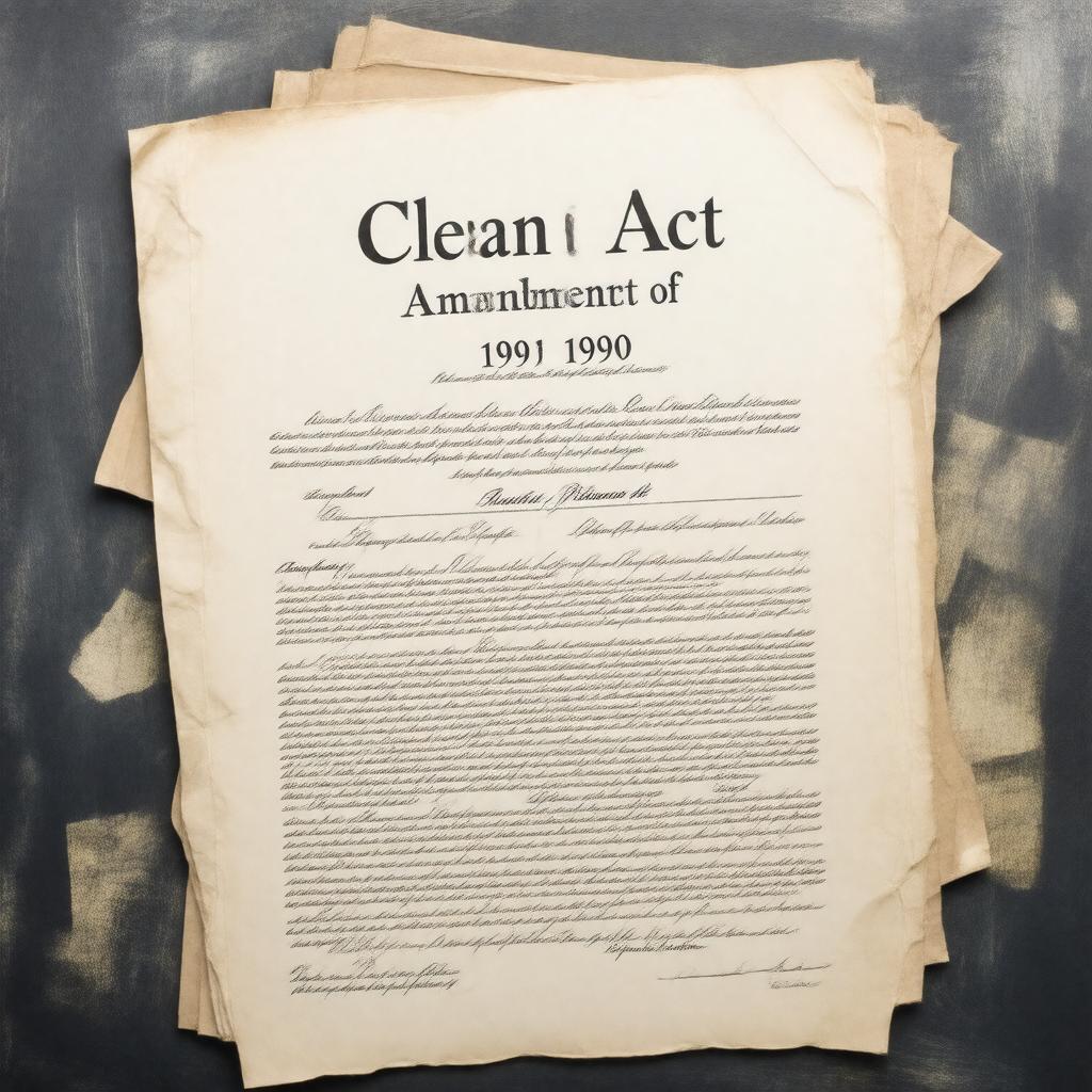 AI-created image of Clean Air Act Amendments of 1990