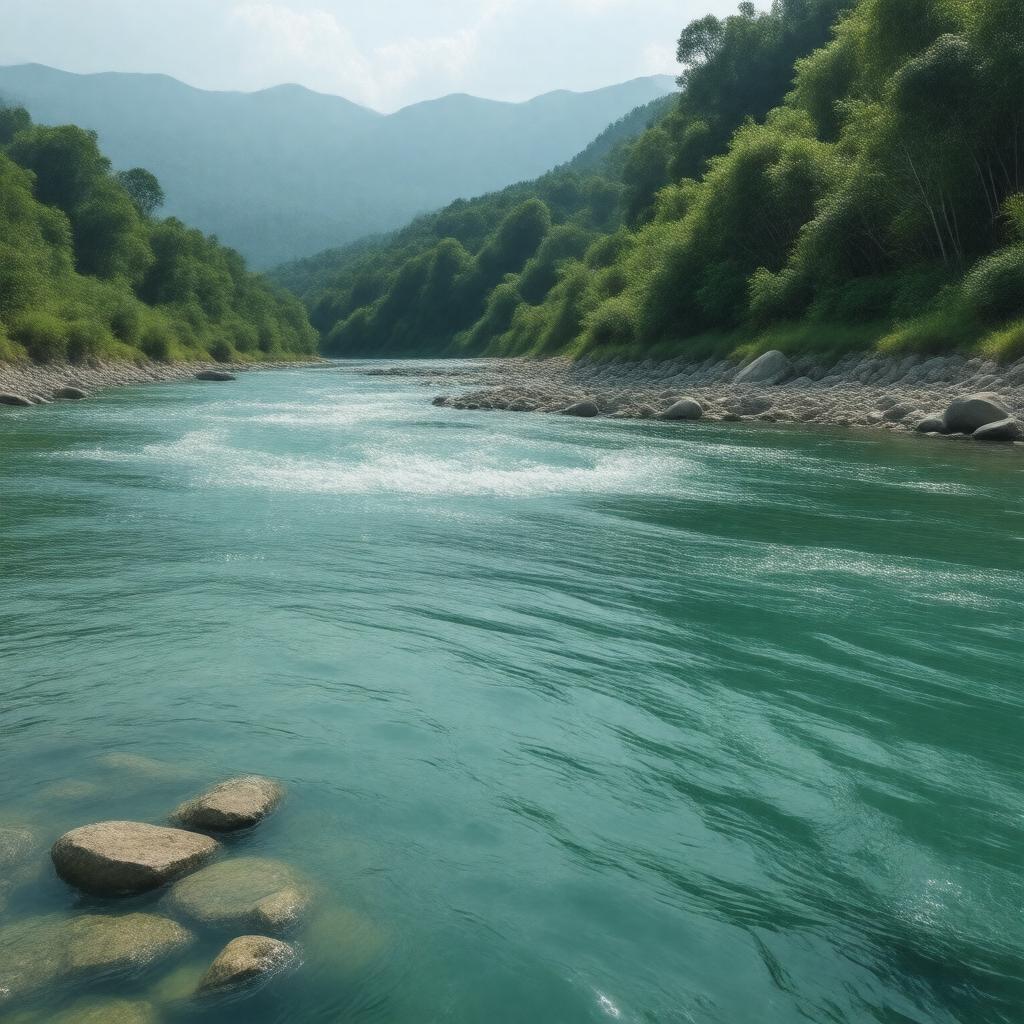 AI-created image of Clear River