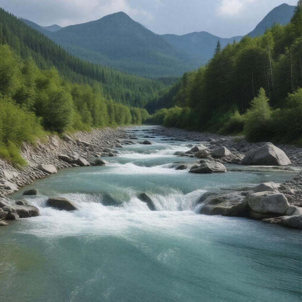 AI-created image of Clearwater River
