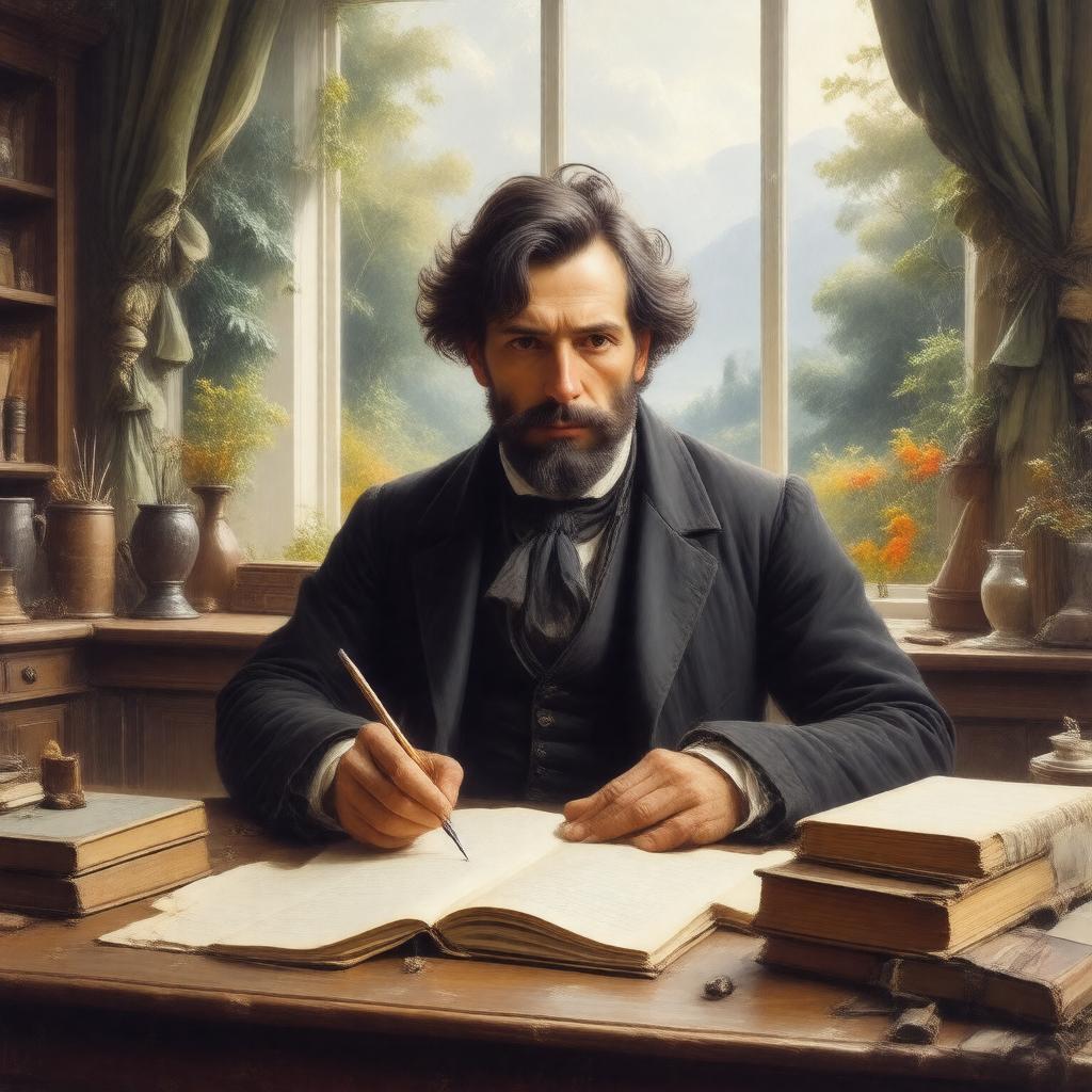 AI-created image of Clemens Brentano