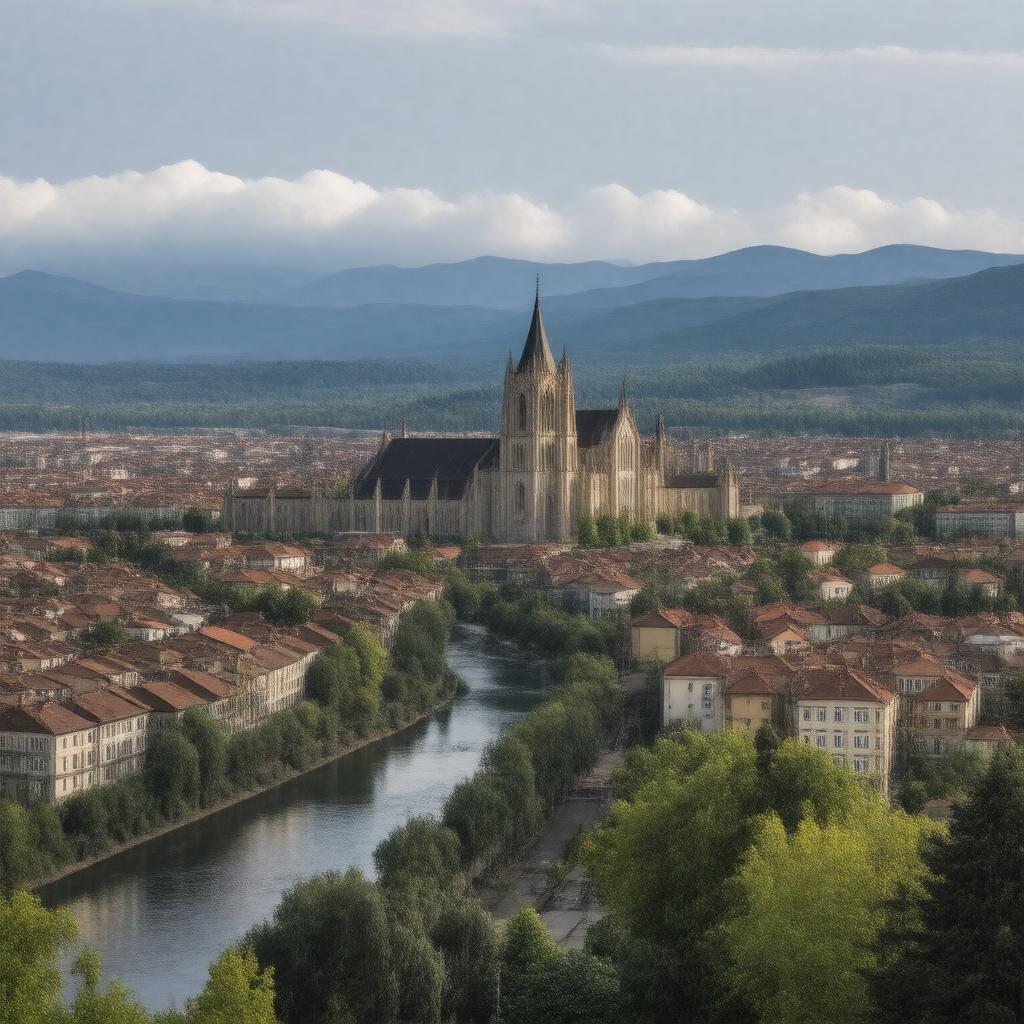 AI-created image of Clermont-Ferrand