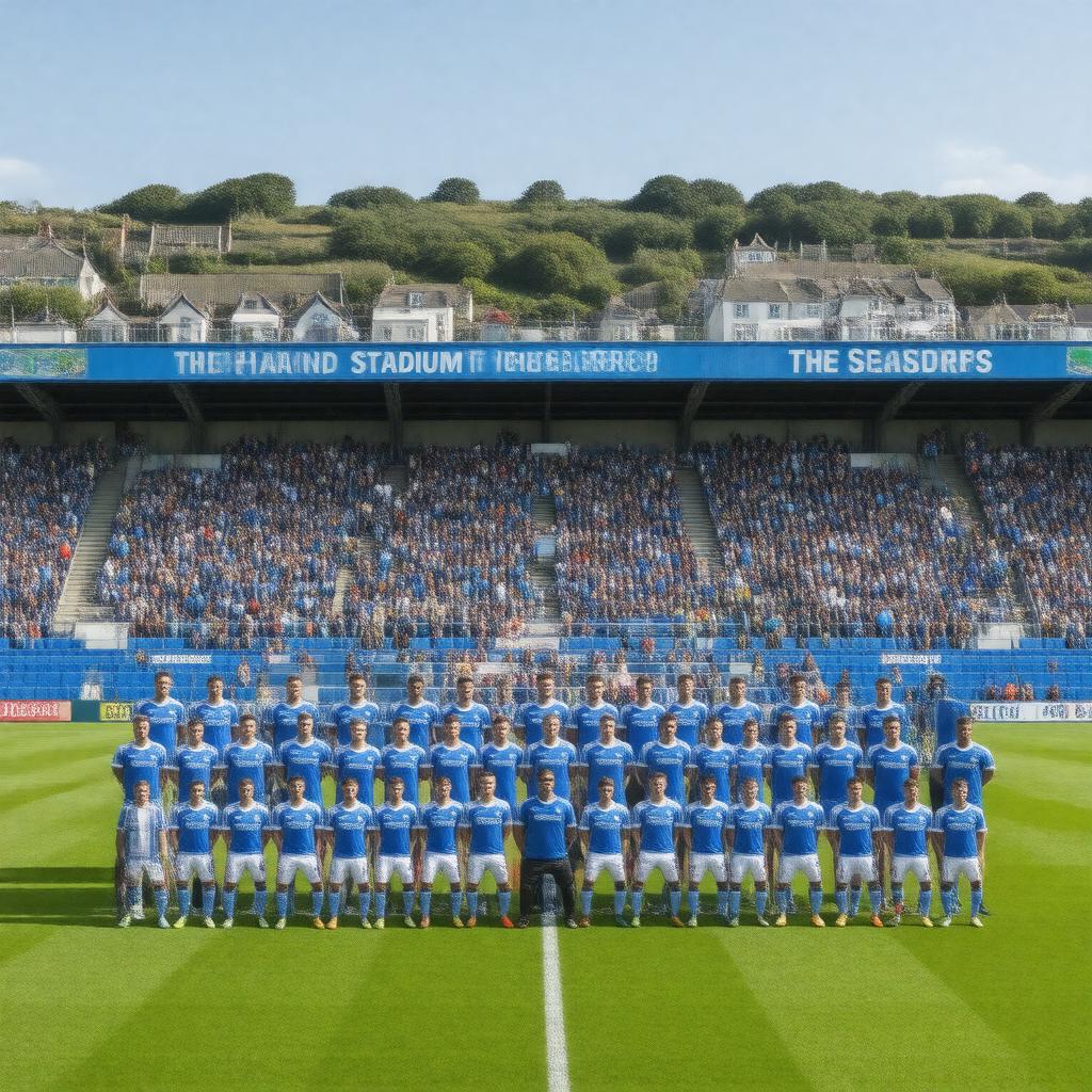 AI-created image of Clevedon Town Football Club