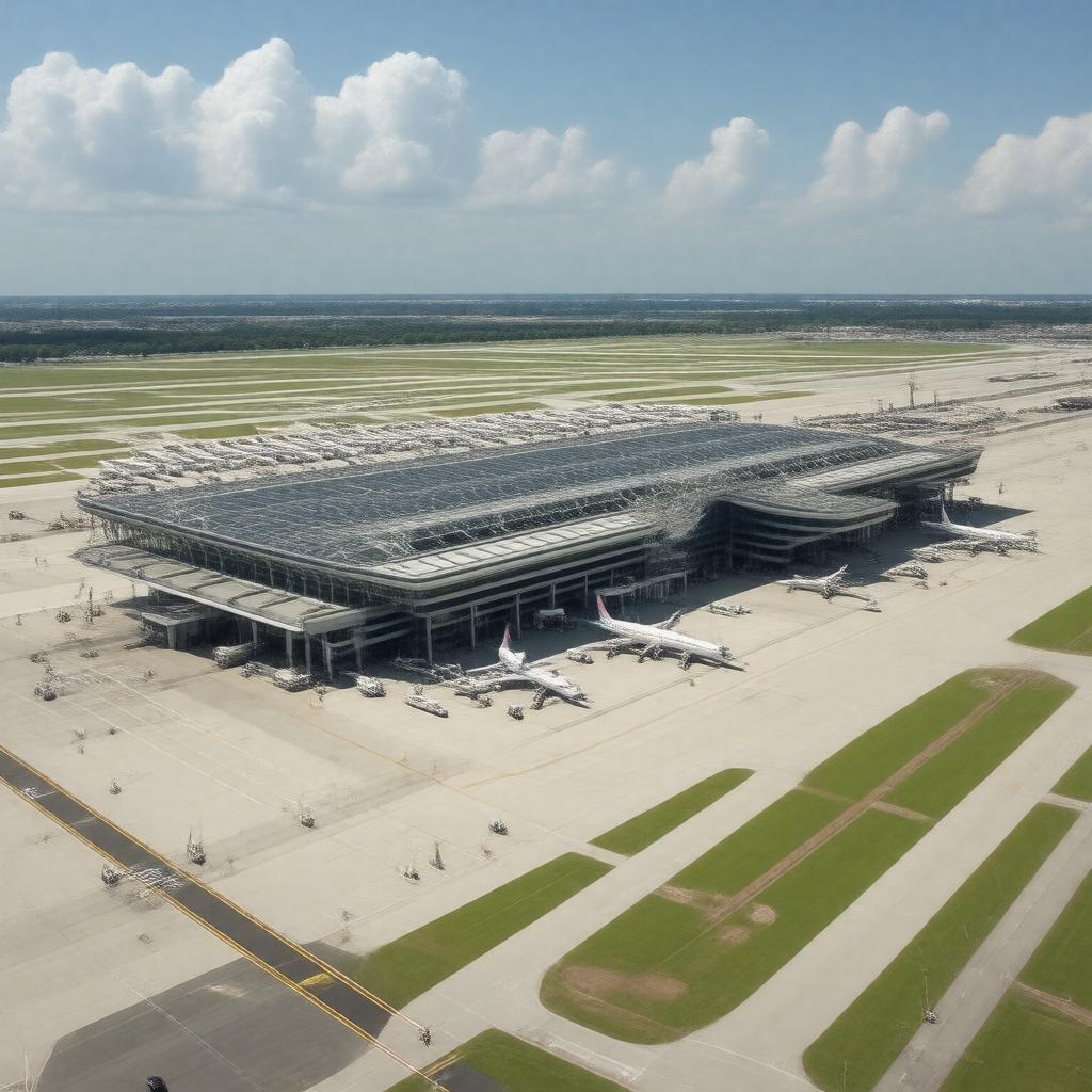 AI-created image of Cleveland Hopkins International Airport
