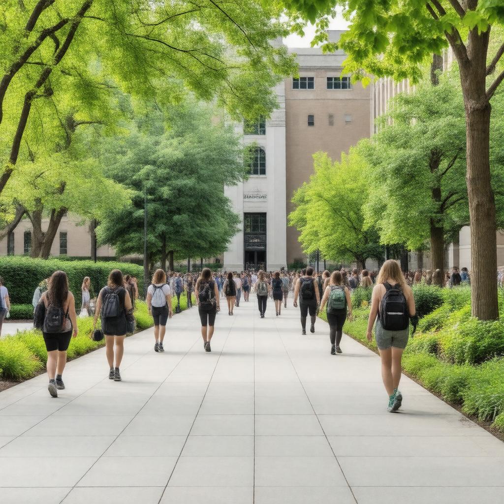 AI-created image of Cleveland State University