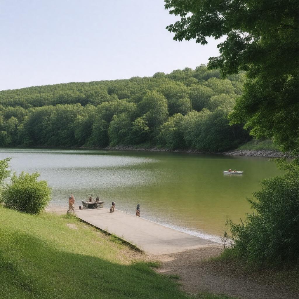 Click to view larger image AI-created image of Cliff Pond