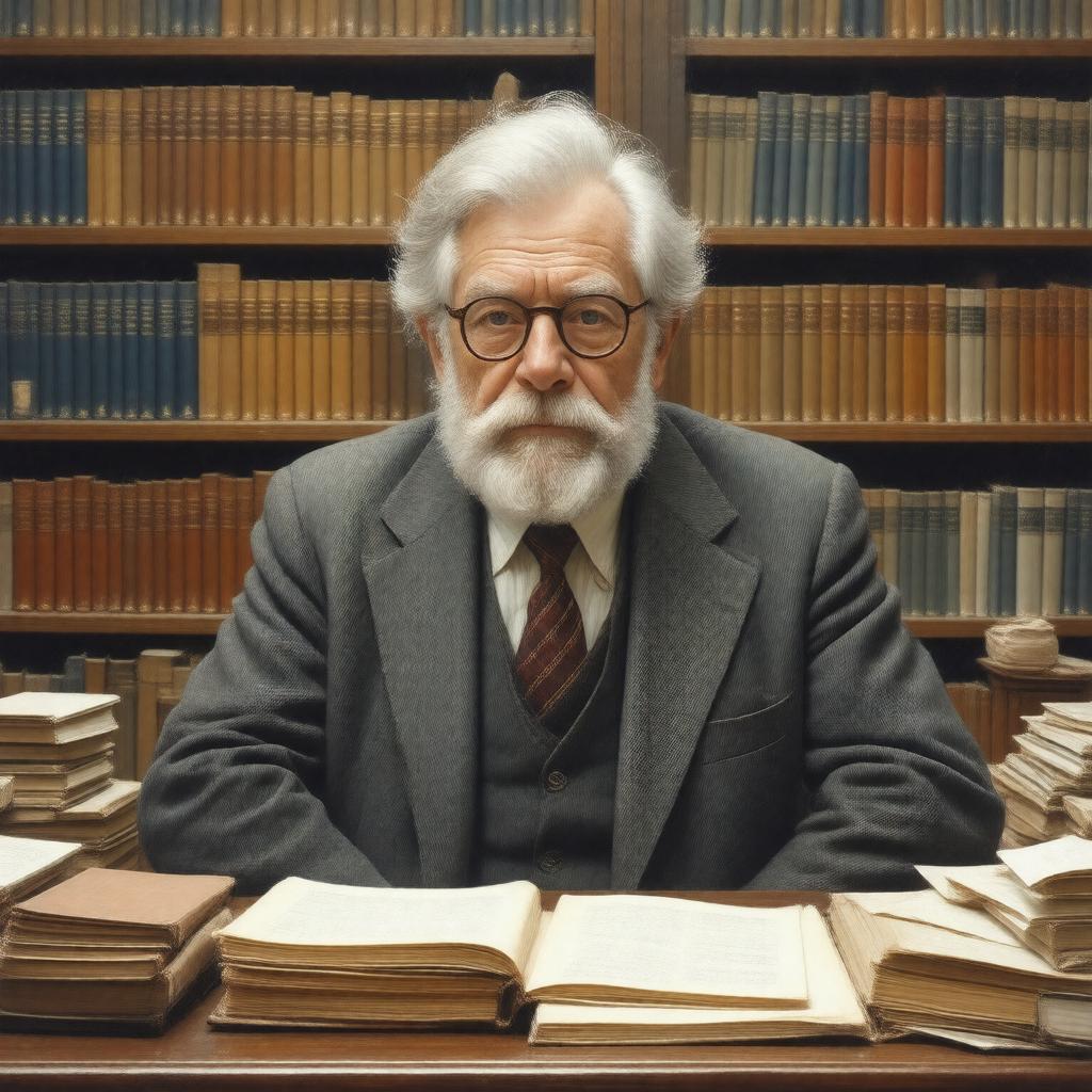 AI-created image of Clifford Geertz