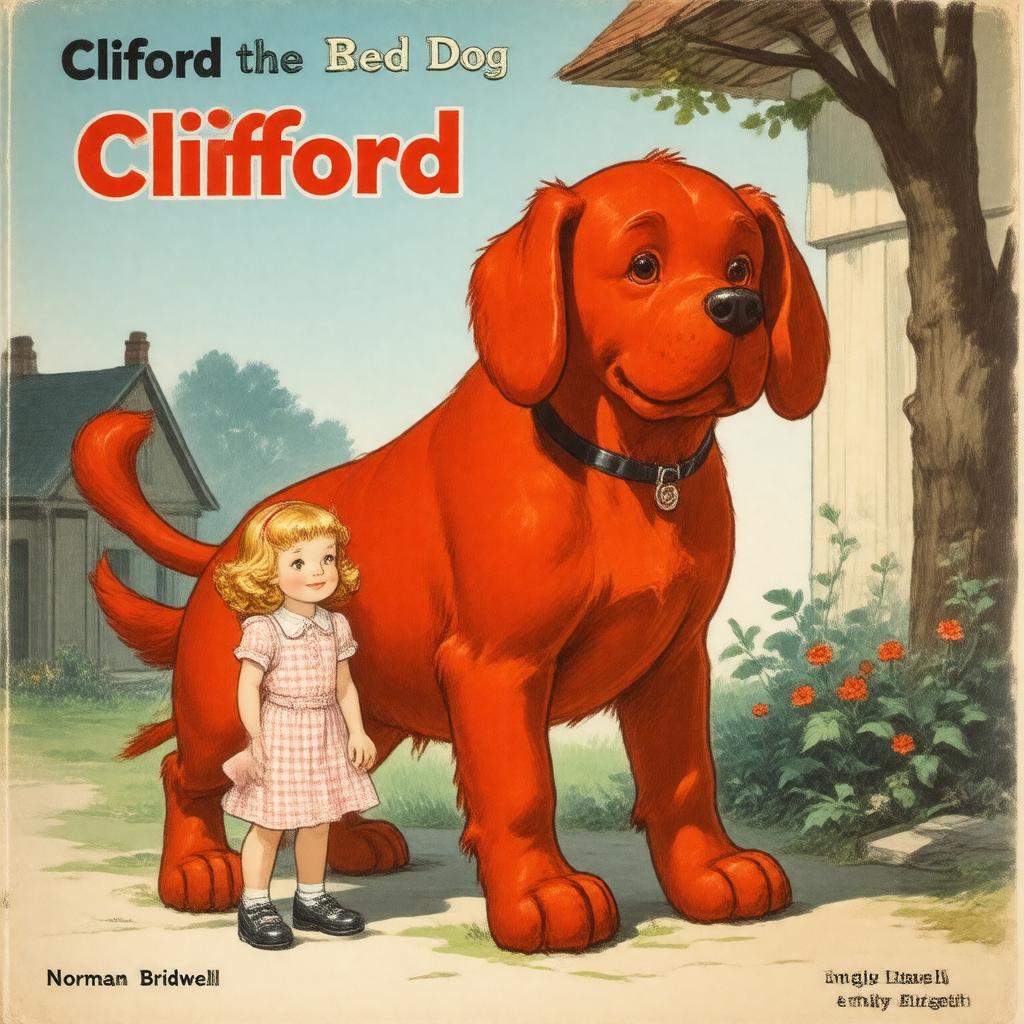 Click to view larger image AI-created image of Clifford the Big Red Dog (1963 book)
