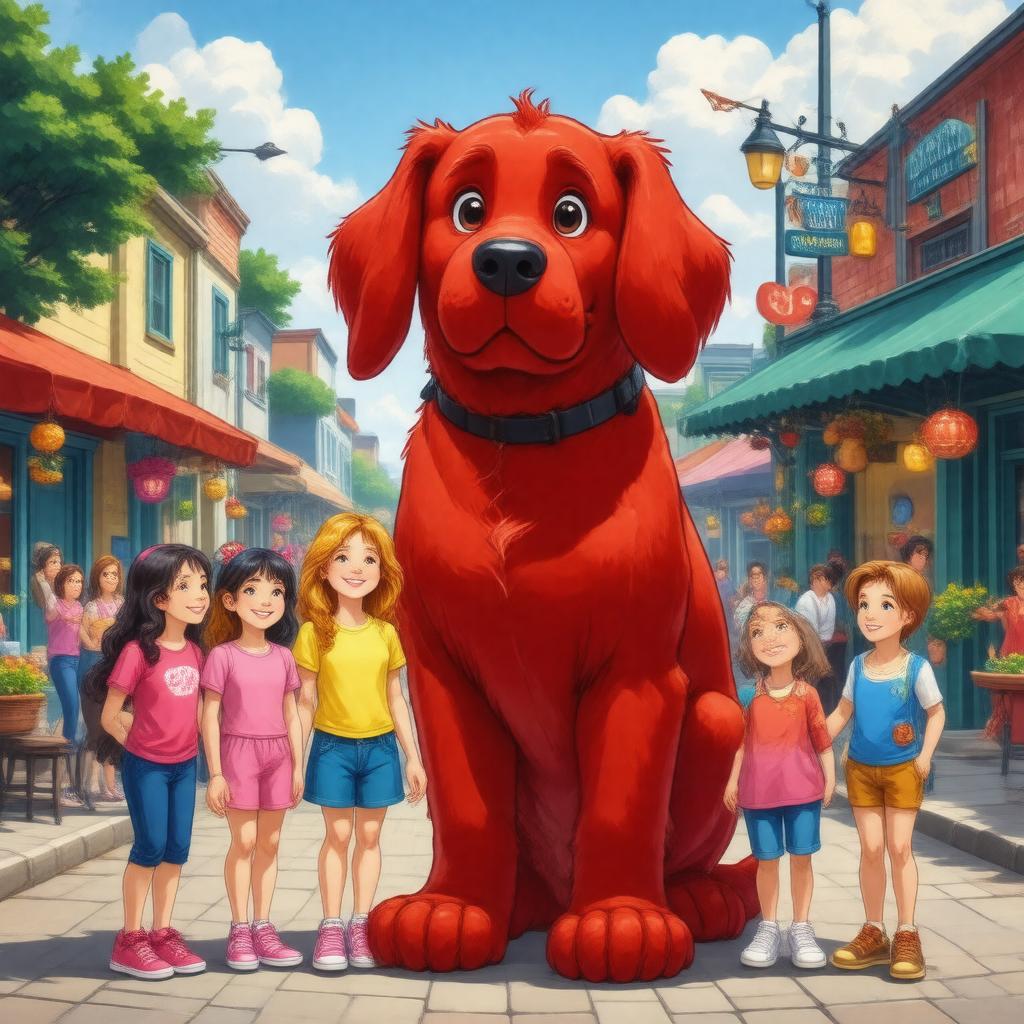 AI-created image of Clifford the Big Red Dog (2000 TV series)