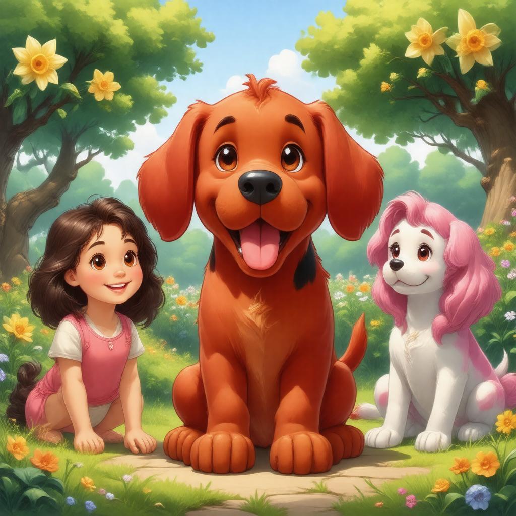 AI-created image of Clifford's Puppy Days