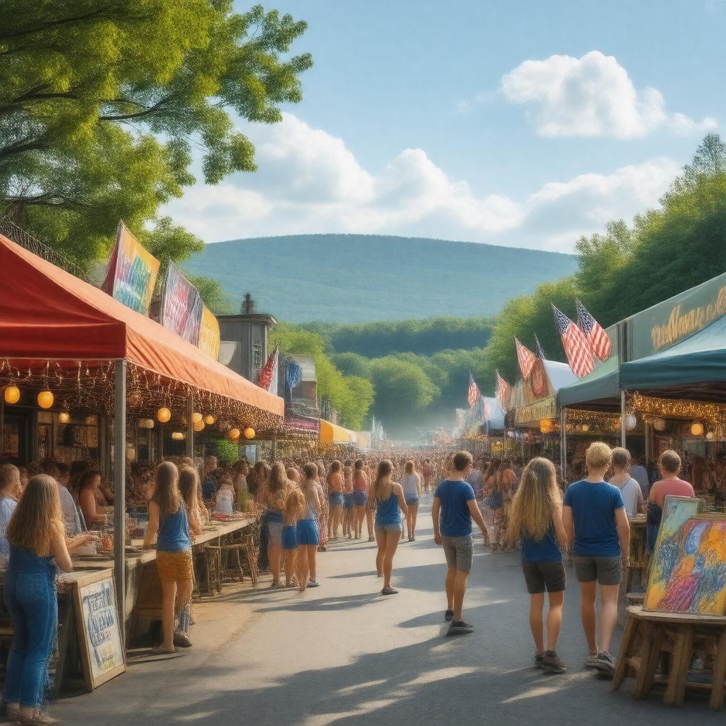 AI-created image of Clinton Art & Music Festival