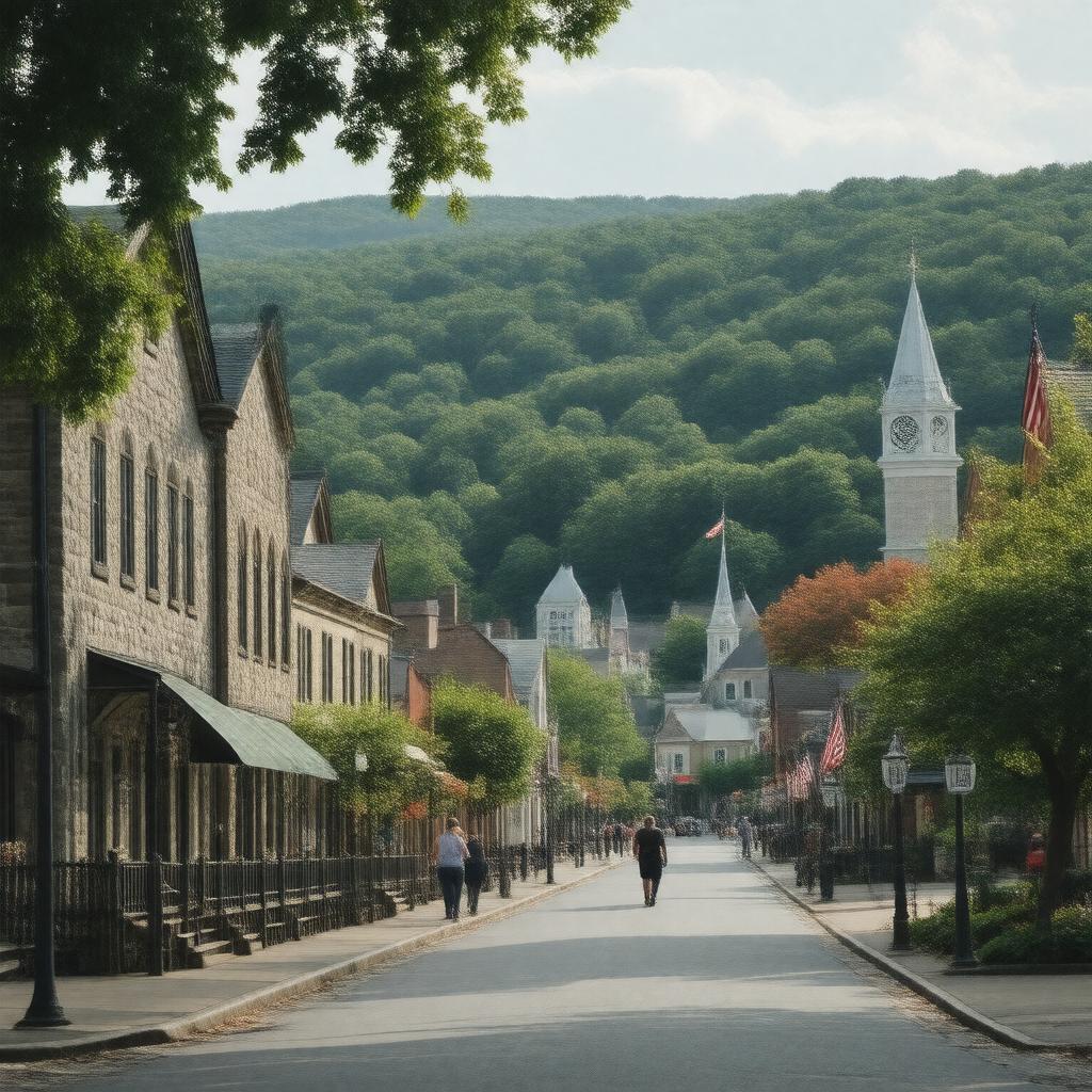 AI-created image of Clinton, New York, United States