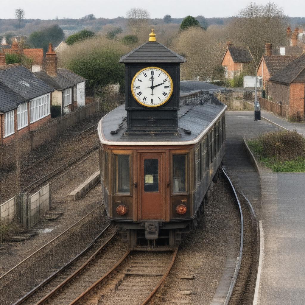 AI-created image of Clock House railway station