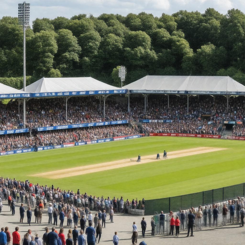 AI-created image of Clontarf Cricket Club