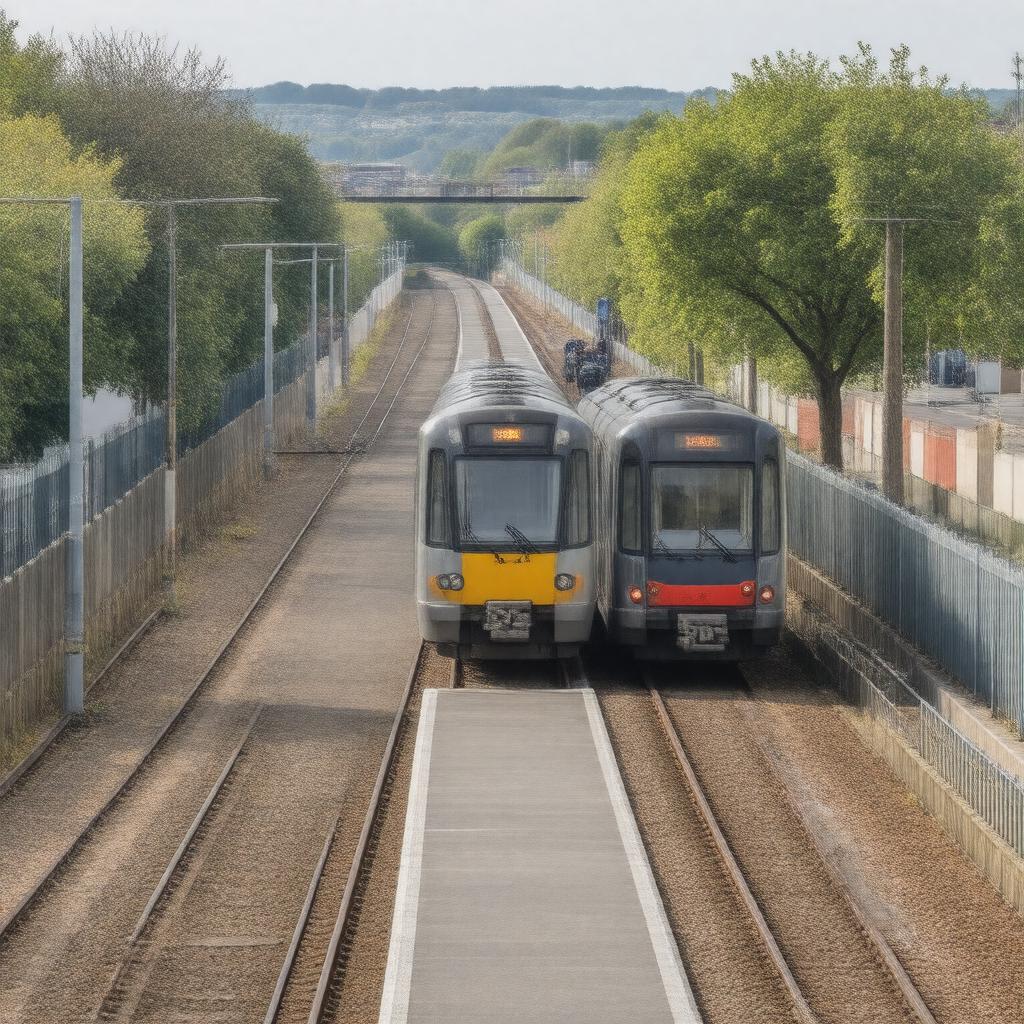 AI-created image of Clontarf Road railway station
