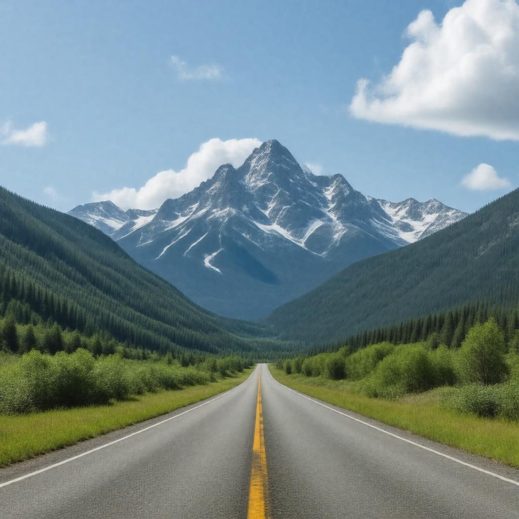 AI-created image of Cloud Peak Skyway