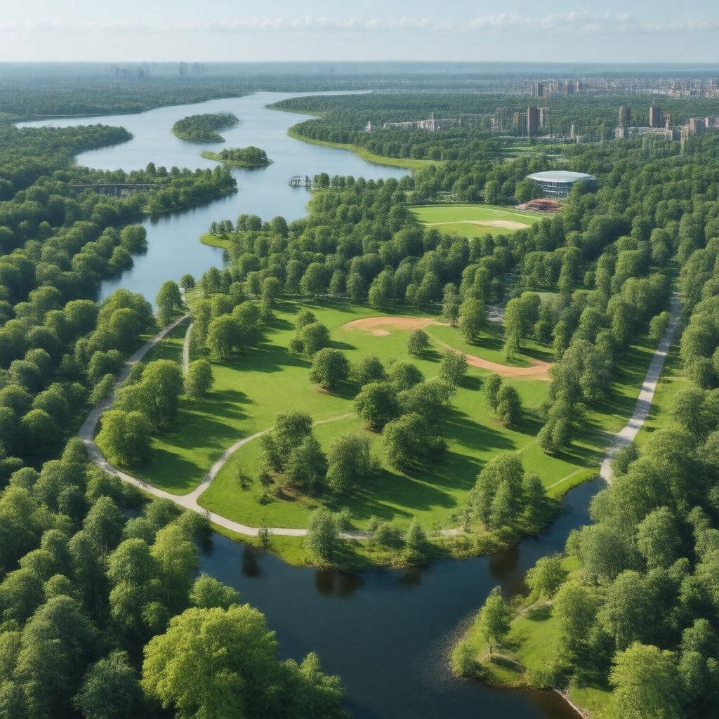 AI-created image of Clove Lakes Park