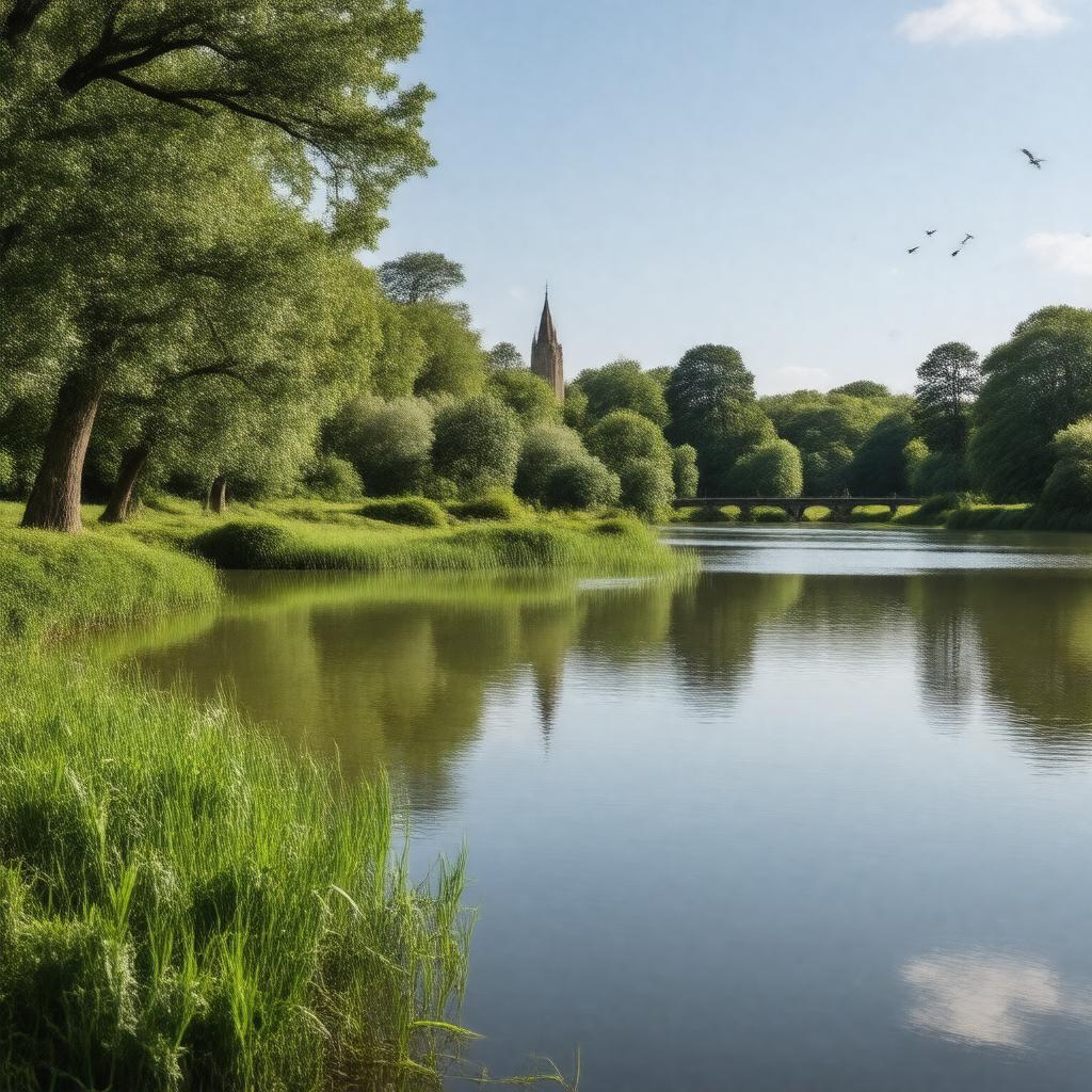 AI-created image of Clumber Lake