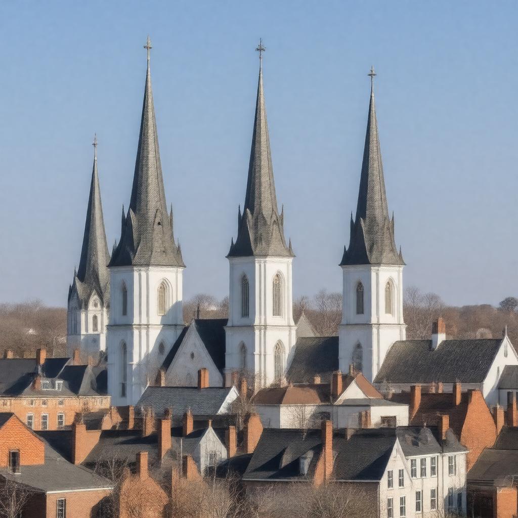 Click to view larger image AI-created image of Clustered Spires