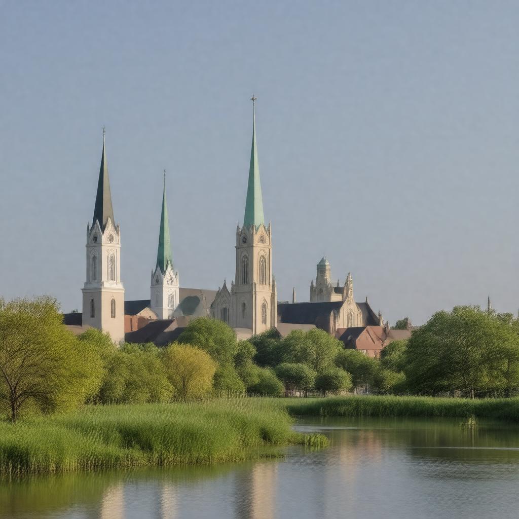 AI-created image of Clustered Spires of Frederick