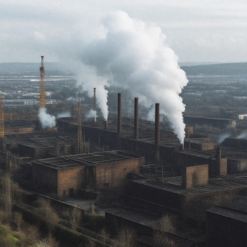 AI-created image of Clydesdale Steelworks