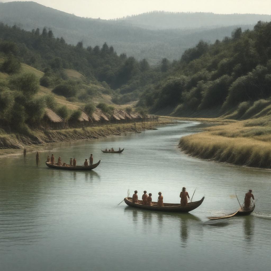 AI-created image of Coast Miwok people