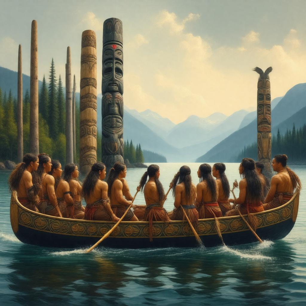 AI-created image of Coast Salish