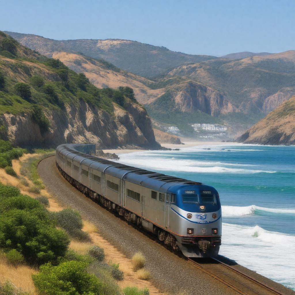 AI-created image of Coast Starlight